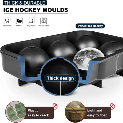 6 Grid Round Square Ice Cube Maker