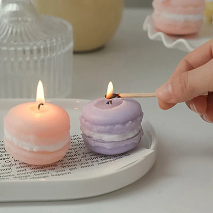 Scented Candle Macaron Shape Bright Color