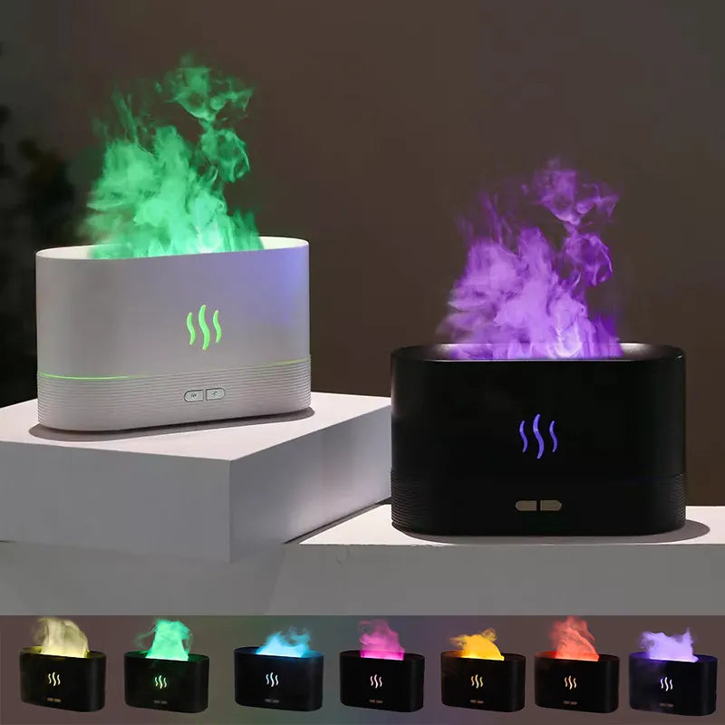 Flame Air Humidifier USB Aroma Diffuser