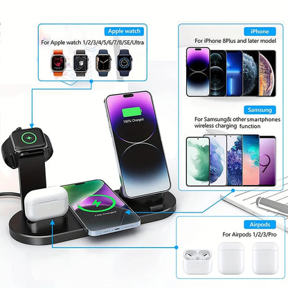 7 in 1 Wireless Charger Stand Pad