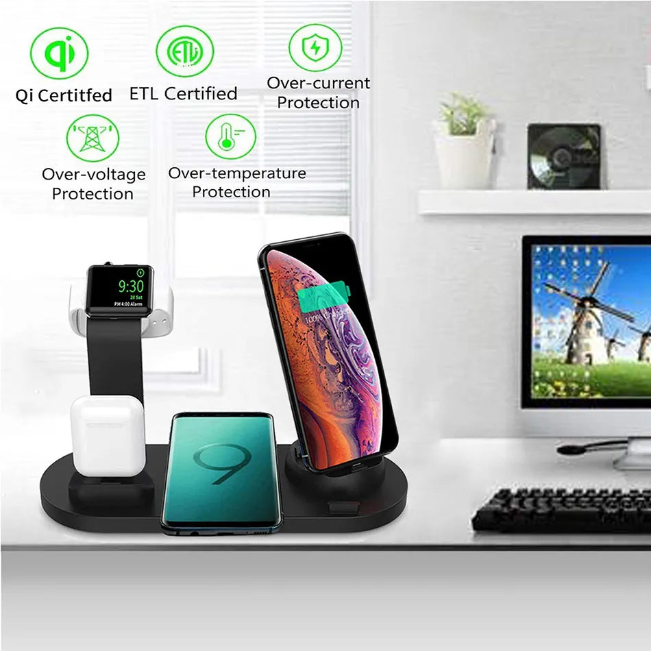 7 in 1 Wireless Charger Stand Pad